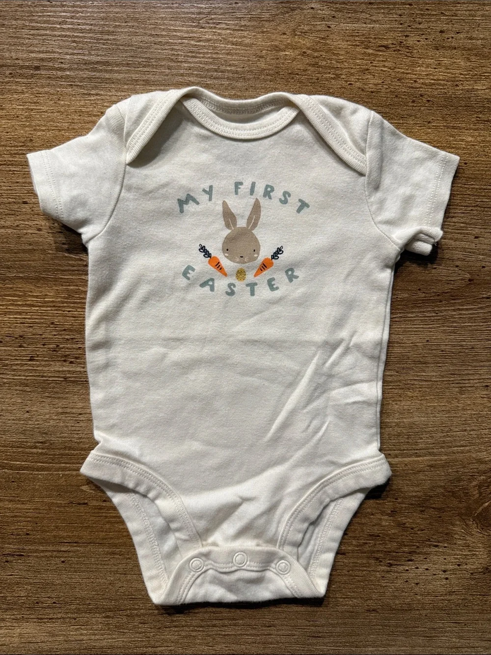 Carter's Cream and Light Blue 'My First Easter' Bunny Matching Set